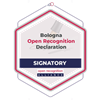 Open Badge: Bologna Open Recognition Declaration signatory
